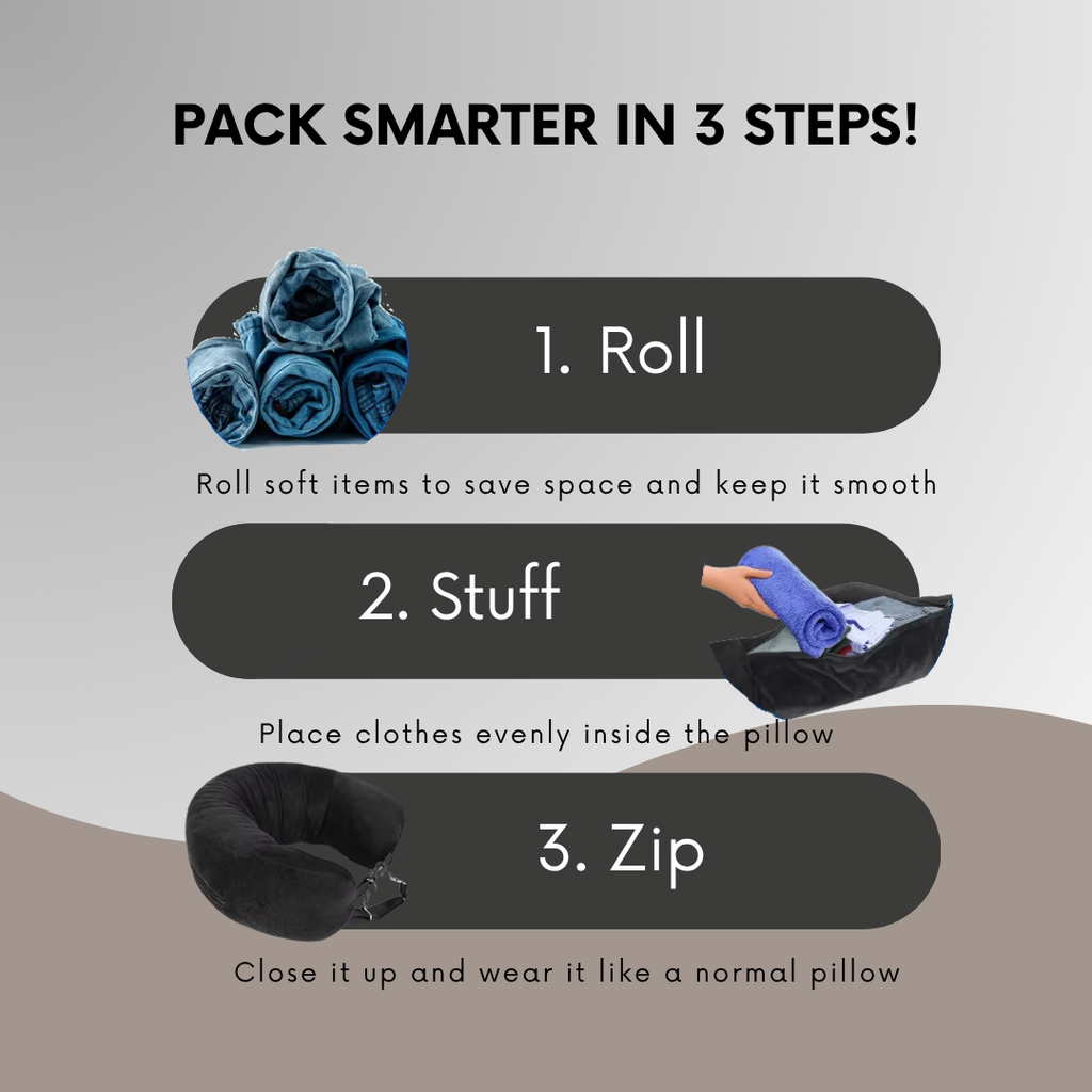 2-in-1 Travel Pillow That Holds What Your Bag Can’t