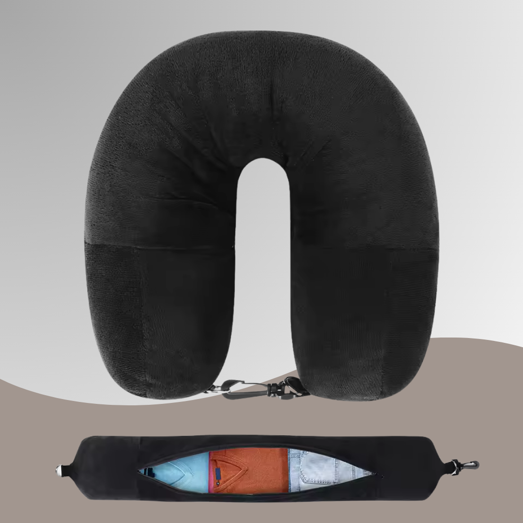 2-in-1 Travel Pillow That Holds What Your Bag Can’t