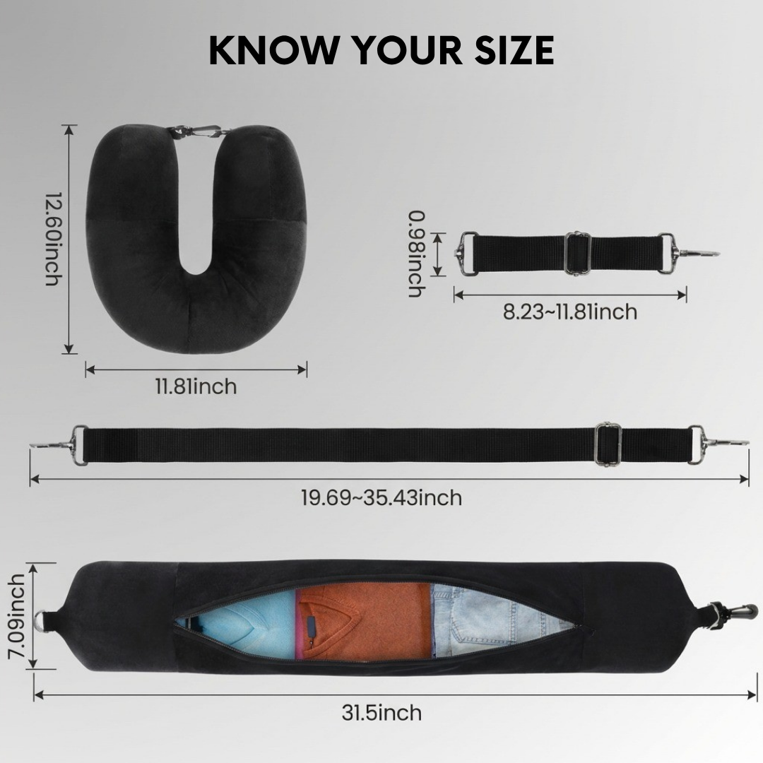 2-in-1 Travel Pillow That Holds What Your Bag Can’t